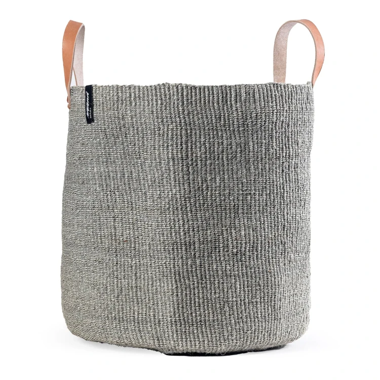 mifuko-sisal-market-basket-Kiondo light grey L.webp